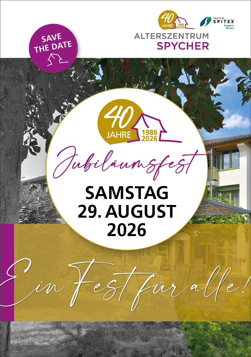 AZ Spycher Jubilaum 40Jahre Save the Date Karte SA