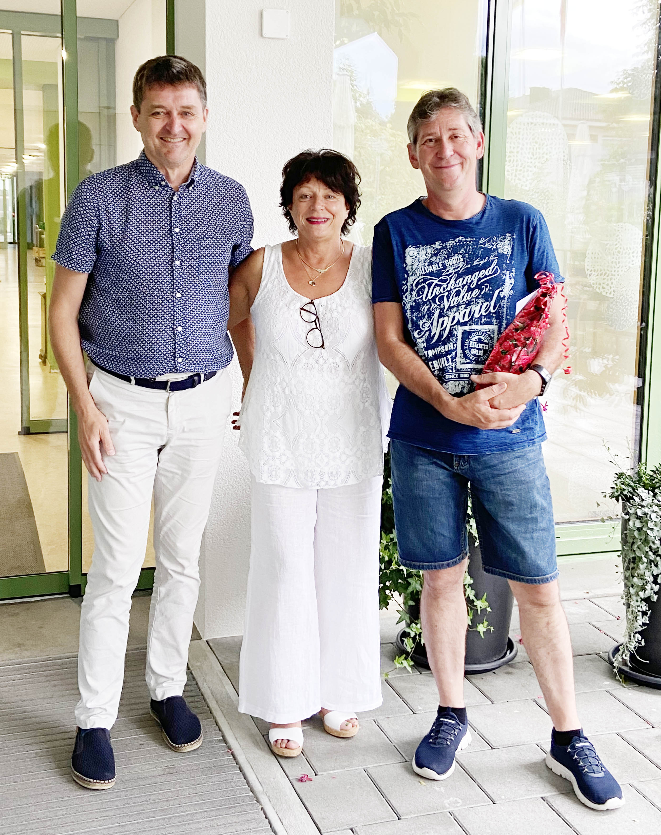 Foto von links nach rechts: Josef Sager – Yolanda Büschi – Niklaus Bähler